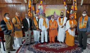 गौ भक्त लादुलाल पितलिया ने अयोध्या राम मंदिर निर्माण हेतु 4100000 निधि समर्पण किया