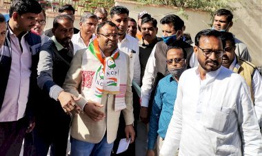 नारायण झंवर होंगे नोखा नगरपालिका के चेयरमैन, एनसीपी के सिम्बल पर दाखिल किया पर्चा