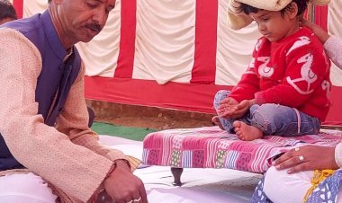 बेटी बनी बेटा, मीणा समाज में अनूठी पहल, चार साल की खुश्मिता ने पहनी पगड़ी