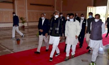 सिरोही विधायक संयम लोढ़ा ने की राज्यपाल और मुख्यमंत्री की अगवानी