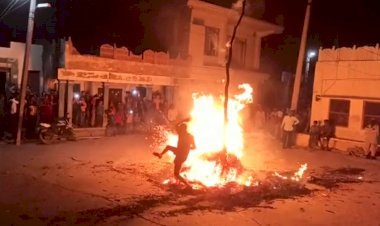 जलती होलिका से युवक को मस्ती करना पड़ा भारी, 40 फीसदी झुलसा युवक