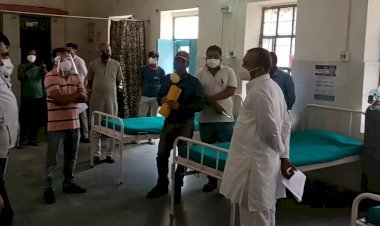 सिरोही के पिण्डवाड़ा कोविड वार्ड कां विधायक ने किया निरीक्षण, वार्ड में ना तो चिकित्सकों की टीम मिली और ना ही कोरोना मरीज