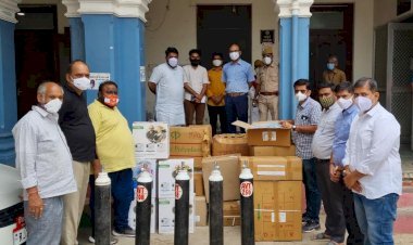 सूरत महानगर पालिका के चेयरमैन और सिरोही के नून गांव निवासी दिनेश राजपुरोहित ने दी 12 लाख की मेडिकल राहत सामग्री