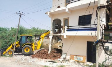 सिरोही के आबू रोड इलाके में यूआईटी ने ध्वस्त किए अवैध निर्माण