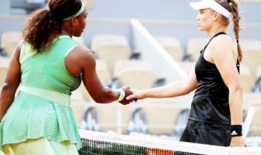 फ्रेंच ओपन में 3 बार की चैंपियन सेरेना विलियम्स को कजाखिस्तान की एलिना ने दी मात, प्री क्वार्टर फाइनल से पूर्व टूर्नामेंट से बाहर