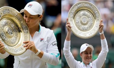 साल का तीसरा ग्रैंड स्लैम टूर्नामेंट विंबलडन का खिताब ऑस्ट्रेलिया की एश्ले बार्टी के नाम,बार्टी ने कैरोलिना को हराकर जीता खिताब