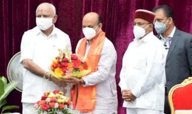 कर्नाटक में बसवराज बोम्मई ने नए सीएम पद की शपथ ली, पीएम मोदी ने दी बधाई