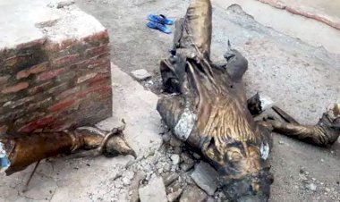 लाहौर में महाराजा रणजीत सिंह की प्रतिमा पर तीसरी बार हमला, प्रतिमा को तोड़ घोड़े से गिराया
