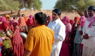 राजस्थान सरकार के अल्पसंख्यक मामलात मंत्री शाले मोहम्मद ने मनरेगा कार्य का निरीक्षण, शिक्षित महिलाओं को मेट बनाने के निर्देश