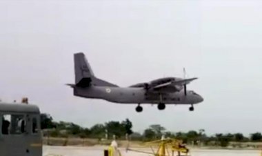 जालोर के अगड़ावा में एयरफोर्स का रिहर्सल, इमरजेंसी एयर स्ट्रिप का रक्षा मंत्री 9 को करेंगे उद्घाटन