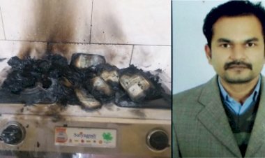 20 लाख भारतीय मुद्रा को जलाने और रिश्वत मामले में फंसे  सिरोही पिंडवाडा के निलंबित तहसीलदार कल्पेश जैन ने सीएम से मांगी इच्छा मृत्यु