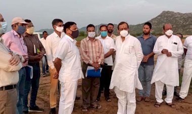 सिरोही में 325 करोड़ की लागत से बन रहे जोधपुर सम्भाग के चौथे मेडिकल कॉलेज का ​प्रभारी मंत्री भाया और विधायक लोढ़ा ने किया निरीक्षण