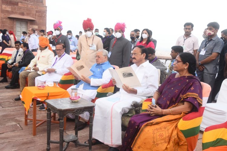 देश के उपराष्ट्रपति जोधपुर के ऎतिहासिक मेहरानगढ़ किले की भव्यता देख कर हुए अभिभूत