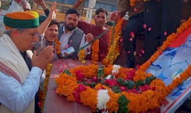 सियाचिन ग्लेशियर में ड्यूटी पर नायब सुबेदार सियाग को आया हार्ट अटैक, पार्थिव शरीर बीकानेर पहुंचने पर लोगों ने नम आंखों से दी विदाई