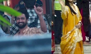 Actors Vicky Kaushal and Katrina Kaif की शादी की रस्में आज से शुरू, संगीत सेरेमनी आज शाम होटल बरवाड़ा फोर्ट में