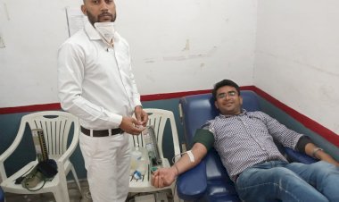 Sirohi ब्लड बैंक के पेथोलॉजिस्ट Dr Vijay Prakash Choudhary ने दिया मानवता का परिचय, डिलीवरी केस में रक्तदान