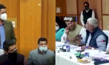 केंद्रीय जलशक्ति मंत्री शेखावत और पाली सांसद चौधरी ने एसडीएम को लगाई फटकार, सांसद चौधरी ने एसडीएम को कहा जूत चाटने का शौक तो नौकरी छोड़ पार्टी ज्वॉइन कर लो...