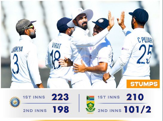 Cape Town Test  मैच में साउथ अफ्रीका को जीत के लिए चाहिए 111 रन, भारत को 8 विकेट की दरकार