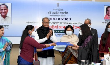 राजस्थान के 25 हजार आंगनबाड़ी केन्द्रों को नंद घर के रूप में किया जाएगा विकसित ,एमओयू साइन