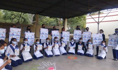 सिरोही की राजकीय विशिष्ट पूर्व माध्यमिक विद्यालय में अच्छी आदत अभियान के तहत कार्यक्रम आयोजित