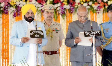 पंजाब के नए मुख्यमंत्री भगवंत मान ने शहीद भगत सिंह के गांव खटकड़ कलां में ली सीएम पद की शपथ