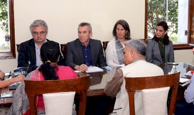 राजस्थान फॉरेस्ट एंड बायो डायवर्सिटी डेवलपमेंट प्रोजेक्ट के तहत फ्रांस की फंडिंग एजेंसी एएफडी की टीम की सीएस से मुलाकात