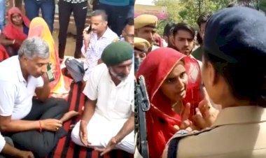 पाली में धरने पर मृतक मुकन सिंह के परिजन, बोर्ड से होगा पोस्टमार्टम, चौकी का पूरा स्टाफ लाइन हाजिर