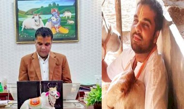 एक अधिकारी का ऐसा गौ प्रेम, सरकारी आवास की दीवारों पर भी लीपवा दिया गोबर