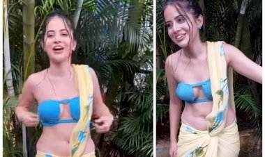 उर्फी जावेद ने इस तरह साड़ी पहन फैंस के दिलों में लगाई आग