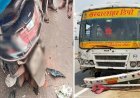 रोडवेज बस ने ओवरटेक के चक्कर में स्कूटी सवार मां-बेटी को उड़ाया, मां की मौत, बेटी गंभीर हालत में जयपुर रेफर 