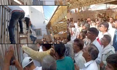 मंदिर कमेटी के खिलाफ उग्र प्रदर्शन, बंद करवाये बाजार, विधायक ने समर्थकों संग निकाली रैली