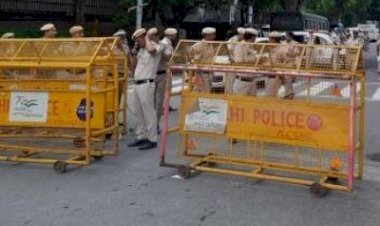 दिल्ली बॉर्डर, मेट्रो के पास सुरक्षा कड़ी