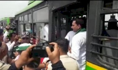 किसान महापंचायत : जंतर-मंतर जा रहे 19 किसान गाजीपुर में हिरासत में लिए गए