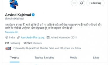 केजरीवाल के ट्वीट से गुजरात में भाजपा बौखलाई