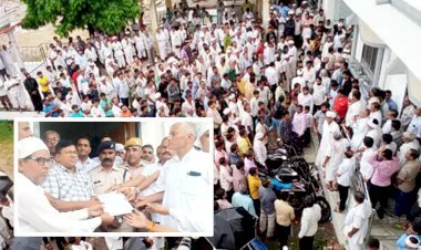 जालोर के रानीवाड़ा में  मुआवजे की मांग को लेकर चौधरी समाज और 36 कौम की बैठक, सौंपा ज्ञापन