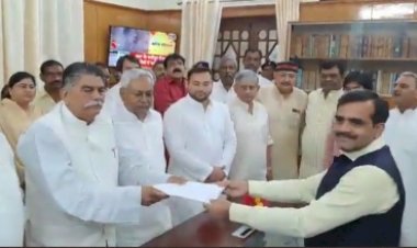 बिहार : राजद के अवध बिहारी चौधरी ने भरा नामांकन, स्पीकर बनना तय