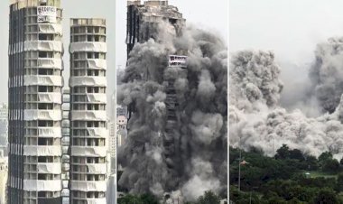 भ्रष्टाचार की इमारत ‘ट्विन टावर’ जमीदोज़, अब कई लोगों की आंखों में जलन, सांस लेने में तकलीफ की शिकायत