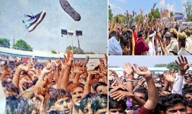 गहलोत सरकार के मंत्रियों-नेताओं पर गुर्जर समाज का फूटा गुस्सा, अशोक चांदना की तरफ फैंके जूते-चप्पल