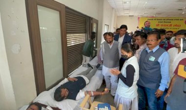 विधायक के समर्थकों ने रिकॉर्ड रक्तदान कर रचा इतिहास 