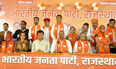 कांग्रेस और आरएलपी छोडकर आए नेता भाजपा में शामिल,पूर्व आईएएस अंतर सिंह नेहरा सहित कांग्रेस नेता पं. सुरेश मिश्रा ने थामा भगवा