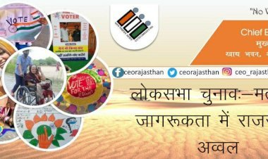 देश में लोकसभा चुनाव में सोशल मीडिया पर मतदाता जागरूकता में राजस्थान अव्वल, निर्वाचन आयोग ने जारी की रैंकिंग