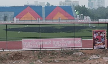 भारत का दूसरा फुटबॉल ग्राउंड , बेल्जियम से लाई गई घास में लगी आग