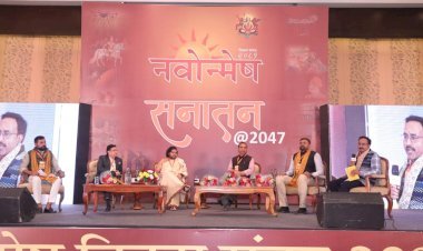 Navonmesh Foundation ने किया सनातन 2047 की थीम पर वैचारिक महाकुंभ ''टॉक फेस्ट'' का आयोजन, राज्यपाल बागड़े ने किया उद्घाटन, शिव शंकर शर्मा और महेंद्र शर्मा लिखित पुस्तक "दिग्विजयी हिंदुत्व" का विमोचन