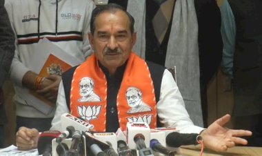 भाजपा प्रदेश अध्यक्ष मदन राठौड़ ने विपक्ष को लेकर दी तीखी प्रतिक्रिया, कहा कांग्रेस ने बाबा साहब के नाम पर की सिर्फ राजनीति