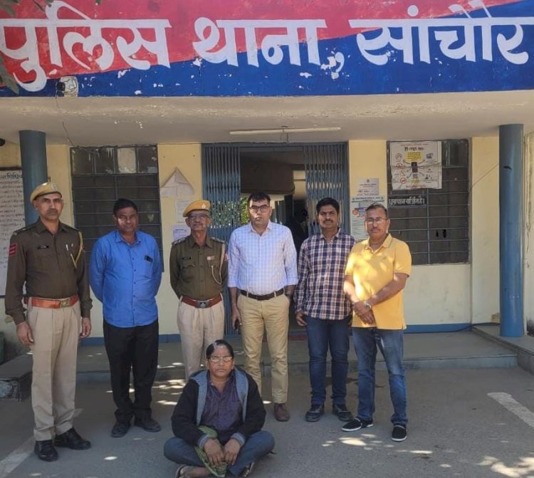 राजस्थान पुलिस ने सांचौर के 11 हजार के ईनामी बदमाश ​भंवरलाल विश्नोई को किया गिरफ्तार, आरोपी विदेशी कोयले की चोरी में 20 माह से चल रहा था फरार